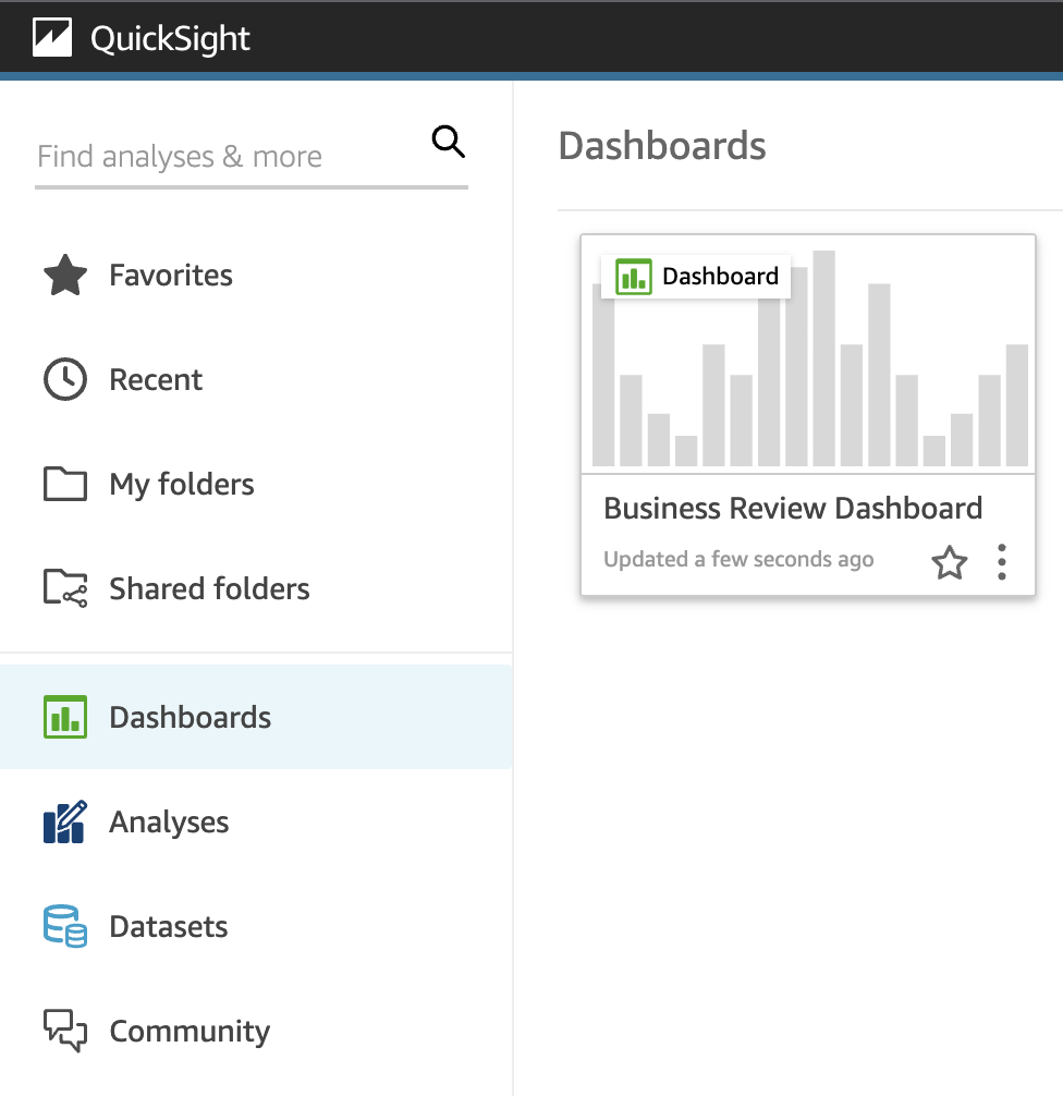 QuickSight Dashboard Embedding | 13