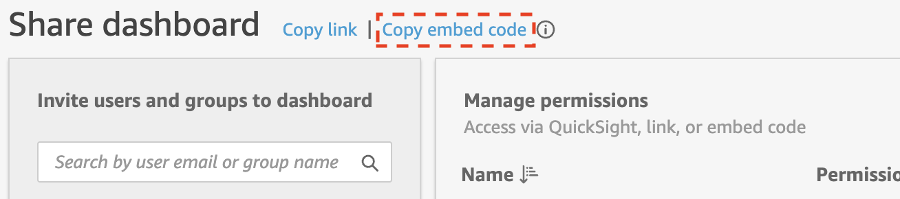 QuickSight Dashboard Embedding | 16