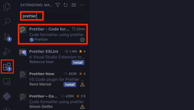 Install Prettier in VSCode | 1