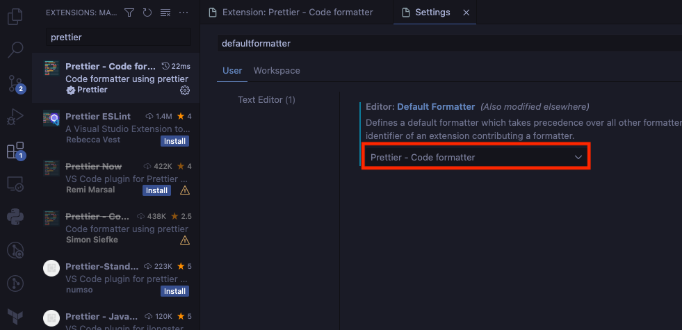 Install Prettier in VSCode | 5
